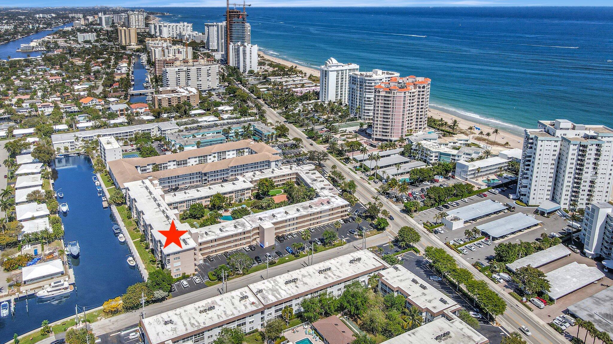 1481 South Ocean Boulevard, Unit 413A Lauderdale-by-the-Sea, FL 33062 - Photo 44 of 48 an aerial view of city