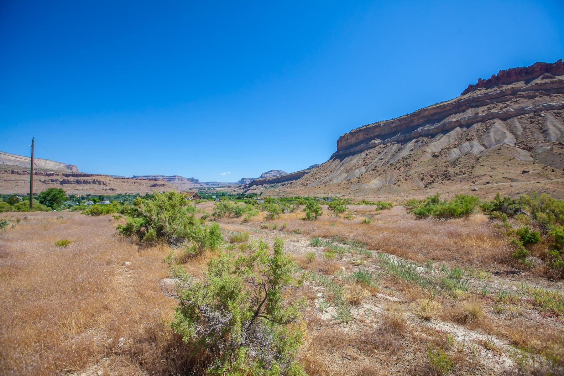648 39 Road Palisade, CO 81526 - Photo 5 of 23 a view of a lake with a mountain in the background