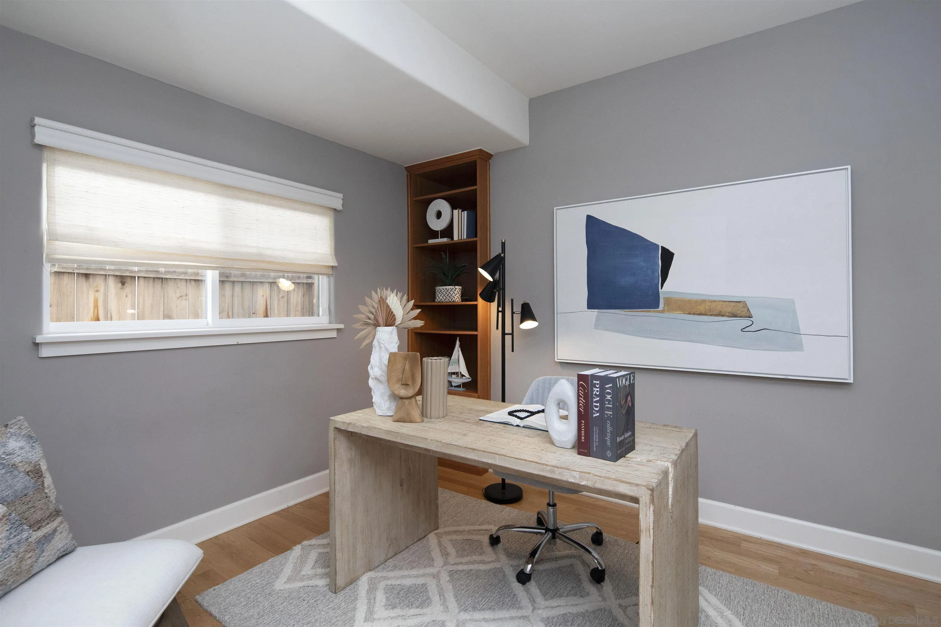 145 3rd Street Encinitas, CA 92024 - Photo 6 of 34 a view of a workspace with furniture and a window