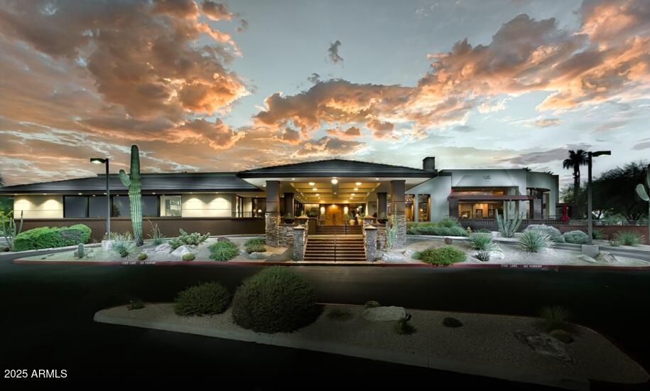 18560 East Horseshoe Bend Rio Verde, AZ 85263 - Photo 39 of 42 a front view of a house with a yard