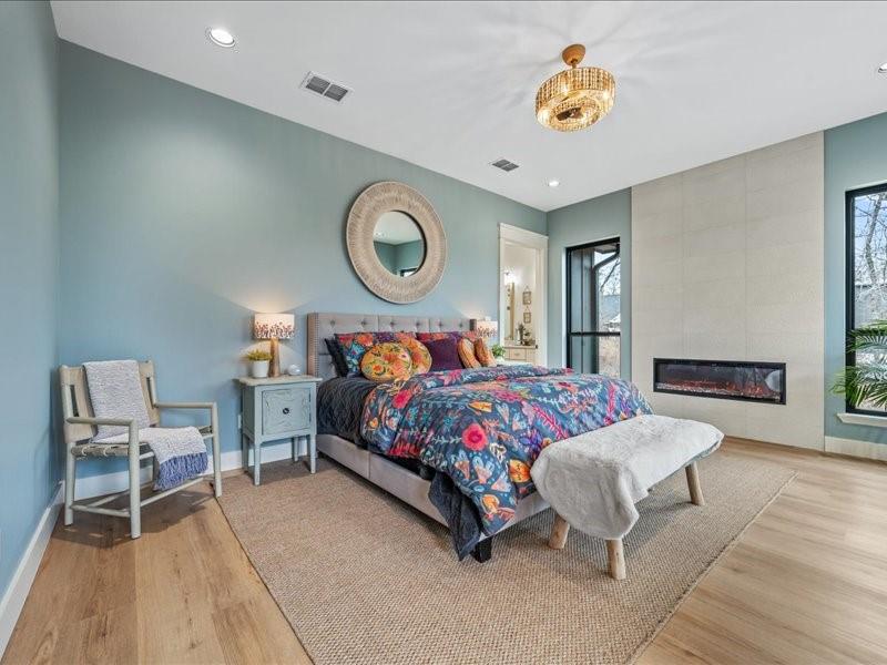 8701 Zebra Crossing Larue, TX 75770 - Photo 15 of 39 Spacious master bedroom with fireplace.
