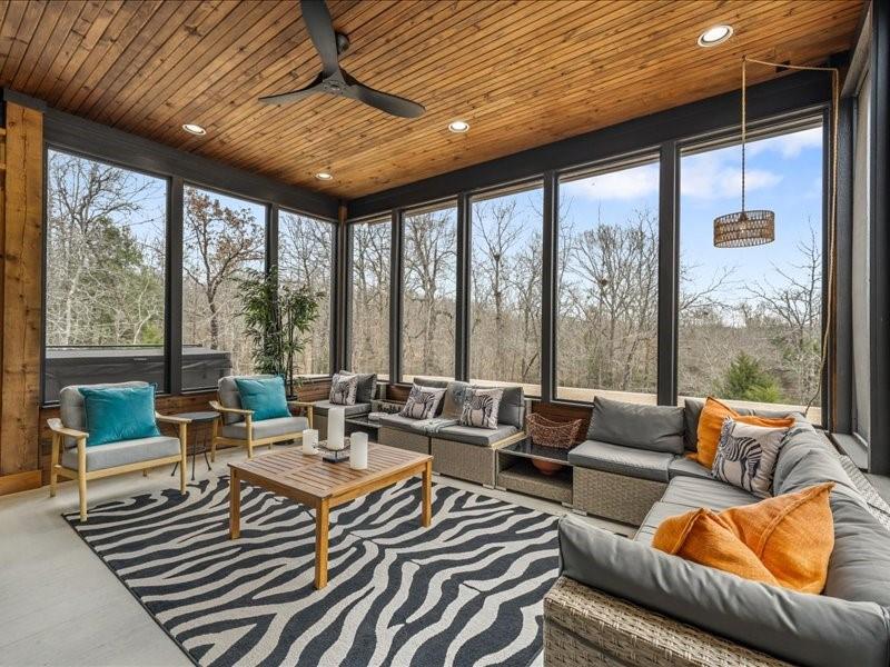 8701 Zebra Crossing Larue, TX 75770 - Photo 5 of 39 Beautiful serene views of the property in screened in sunroom