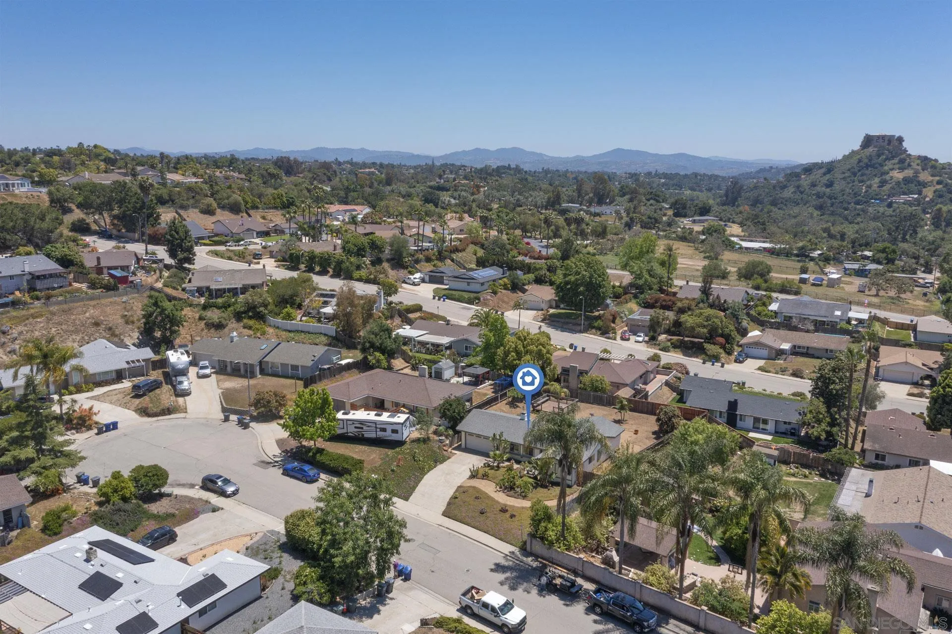 913 Buena Rosa Court Fallbrook, CA 92028 - Photo 45 of 45 an aerial view of residential houses with outdoor space