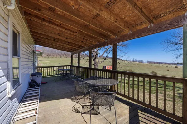 a view of an ocean and mountain