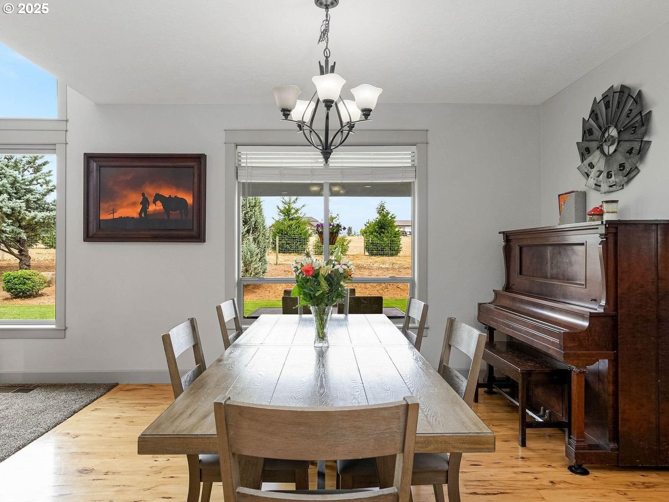 40893 Elk Ridge Lane Stayton, OR 97383 - Photo 13 of 46 a view of a dining room with furniture window and outside view
