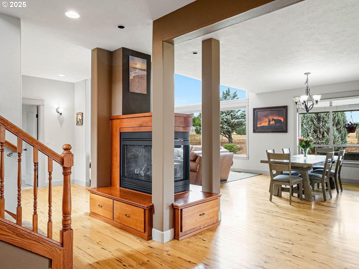 40893 Elk Ridge Lane Stayton, OR 97383 - Photo 15 of 46 a living room with furniture large window and flat screen tv