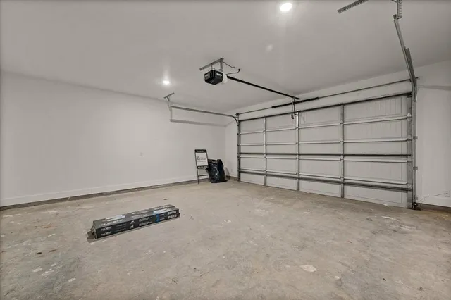 a view of a garage room