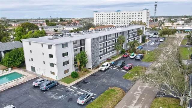 an aerial view of a city