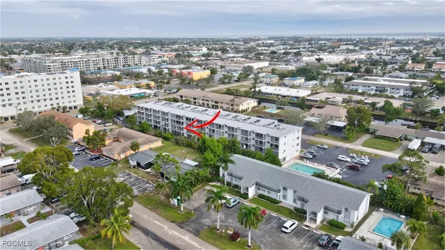 an aerial view of a city with lots of residential buildings