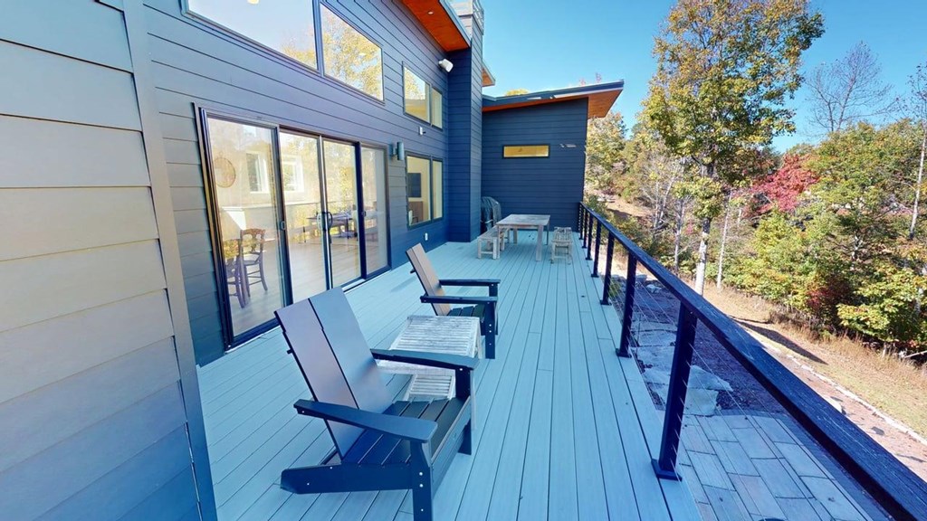 458 Brannon Ridge Young Harris, GA 30582 - Photo 21 of 33 a view of balcony with furniture and wooden deck