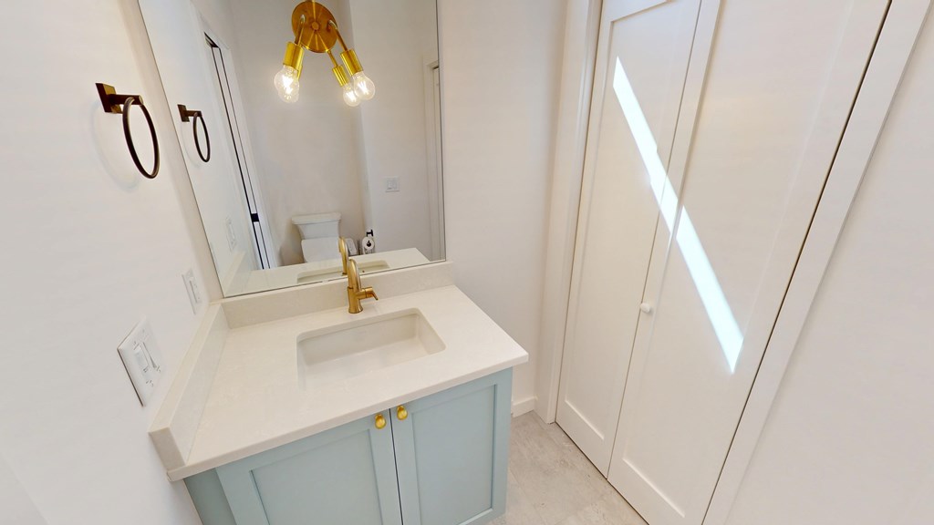 458 Brannon Ridge Young Harris, GA 30582 - Photo 22 of 33 a bathroom with a sink and a mirror