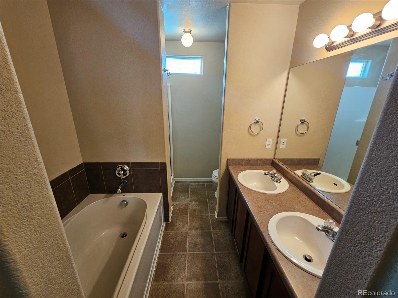 5352 Canadian Rose View Colorado Springs, CO 80916 - Photo 16 of 16 a bathroom with a sink and a mirror