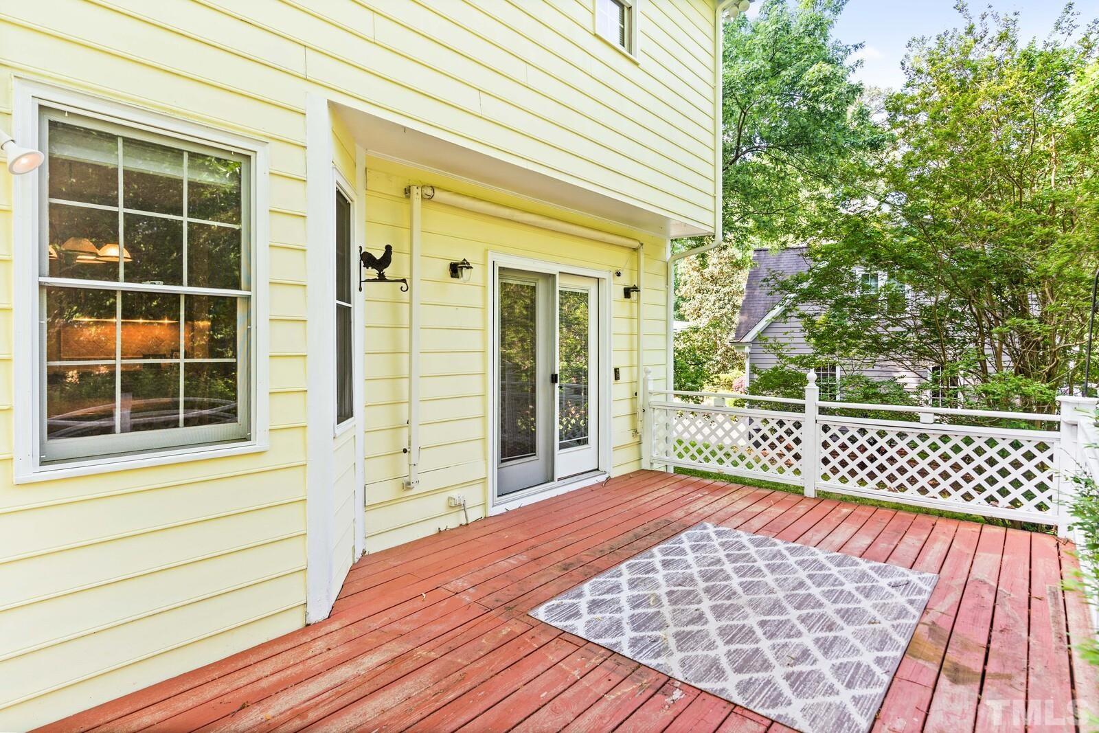 7201 Halstead Lane Raleigh, NC 27613 - Photo 33 of 38 a view of a balcony with a door