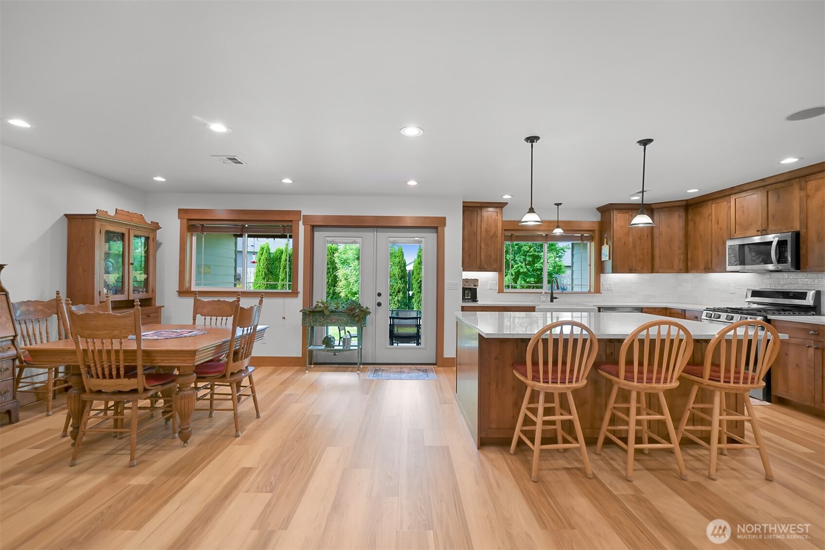 502 Westview Place Nooksack, WA 98276 - Photo 6 of 30 a dining room with furniture window and wooden floor