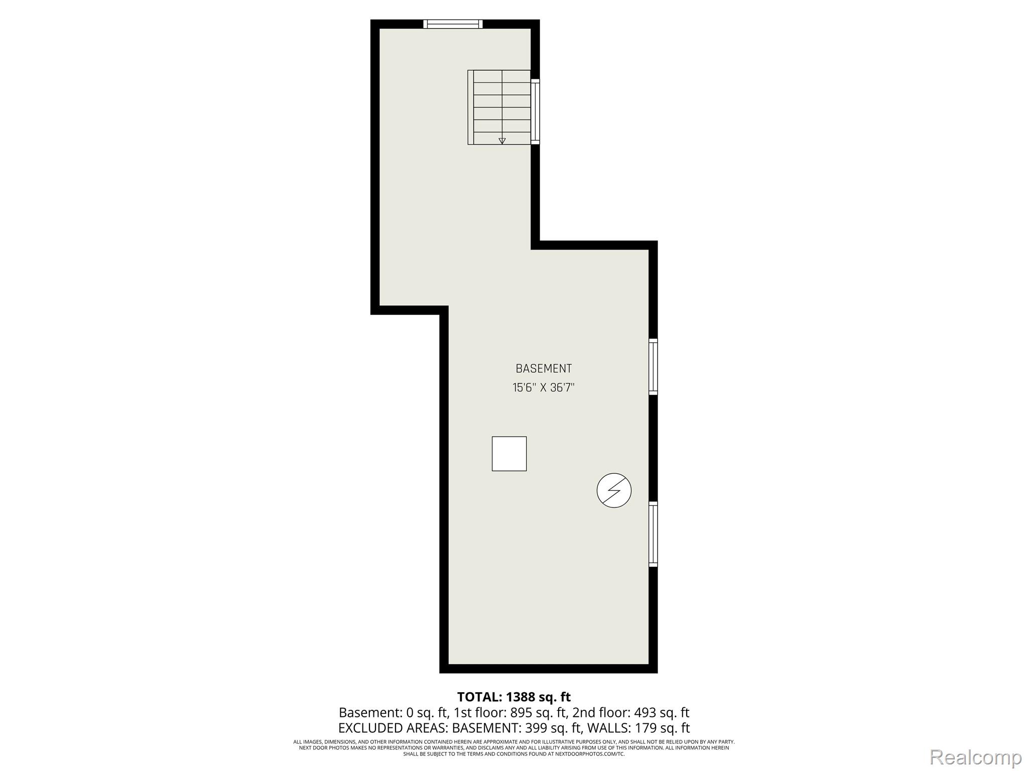 306 Mill Street Pinckney, MI 48169 - Photo 29 of 29 Floor plan of Michigan basement