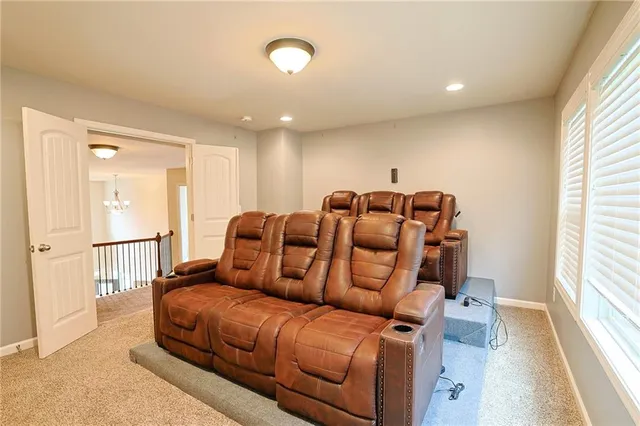 a view of a hallway with a window