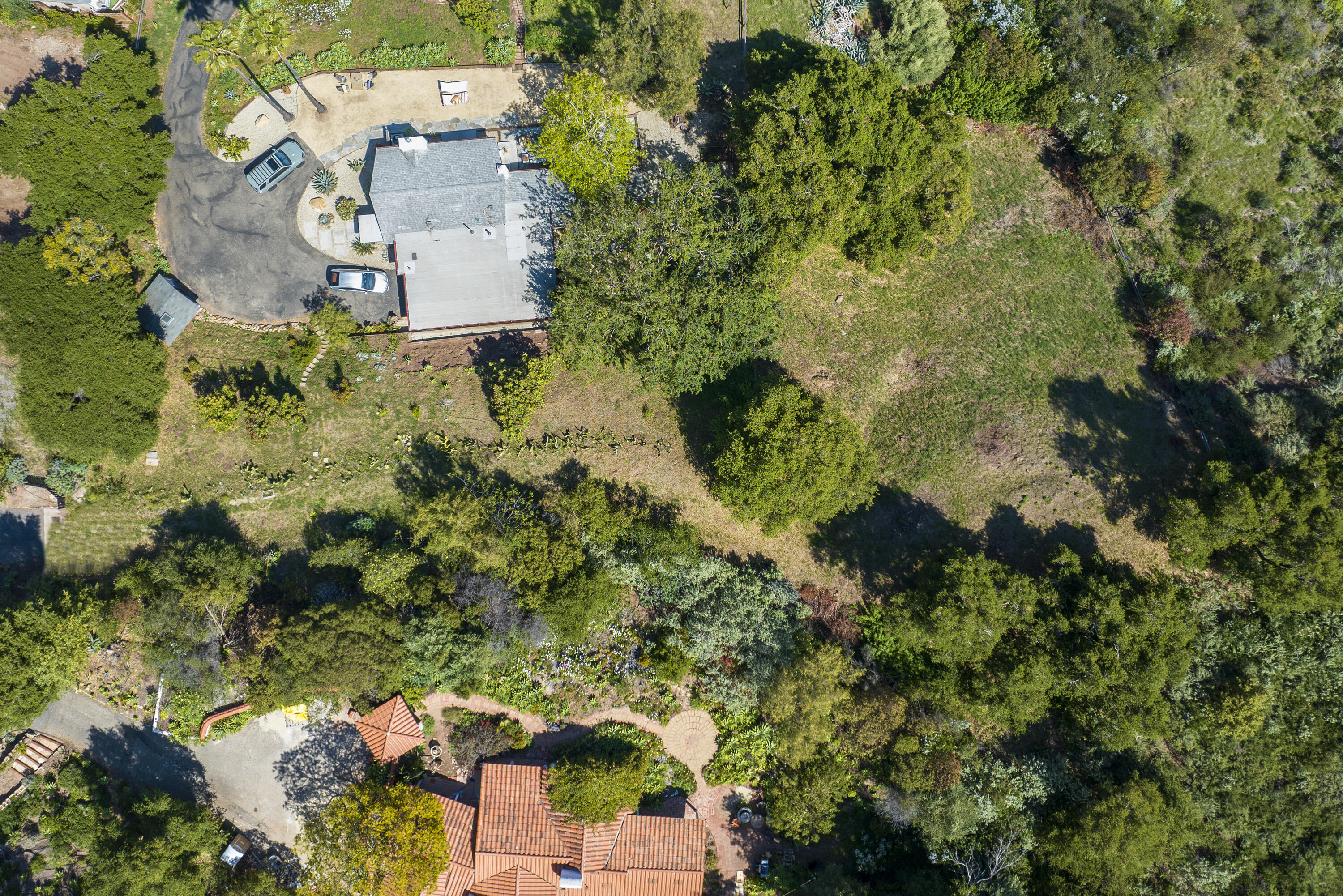 1433 Tunnel Road Santa Barbara, CA 93105 - Photo 9 of 10 an aerial view of a house with a yard