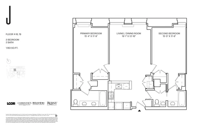 $1,520,000 | 25 Broad Street, Unit 19J | Financial District
