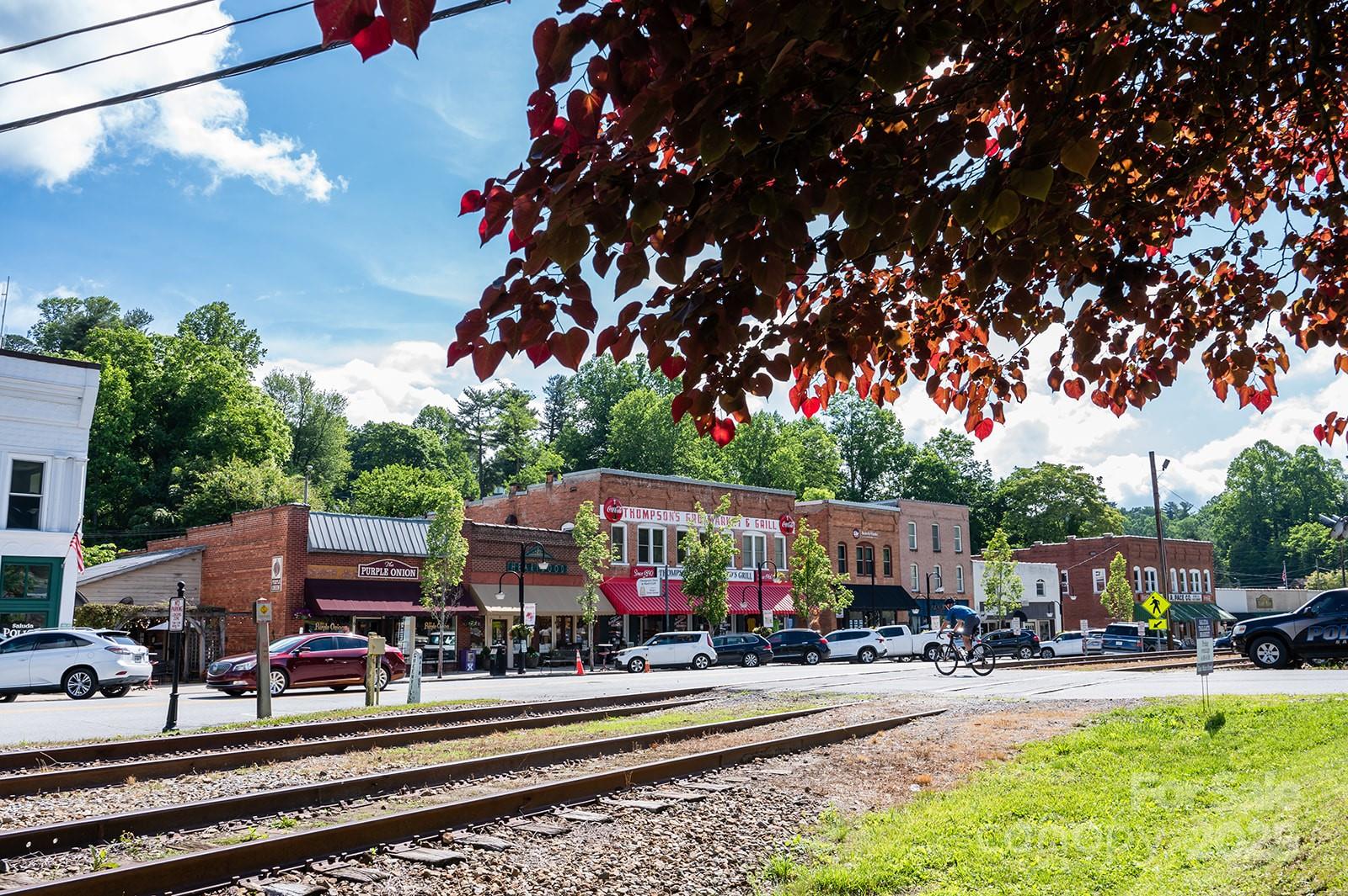 31 Piney Rdg Lane, Unit 27 Saluda, NC 28773 - Photo 35 of 36 a view of a chairs and tables in the back yard of the house