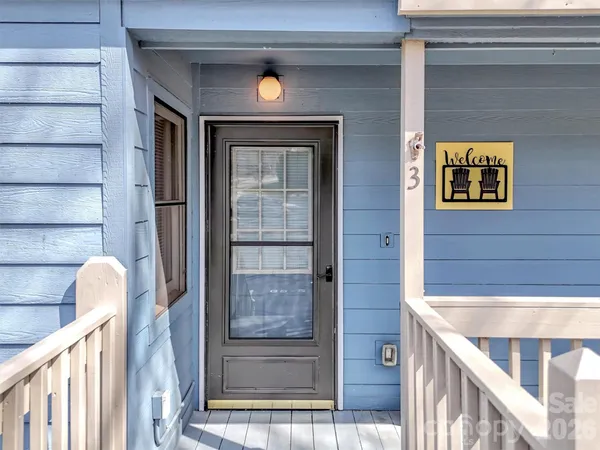 a view of front door of house