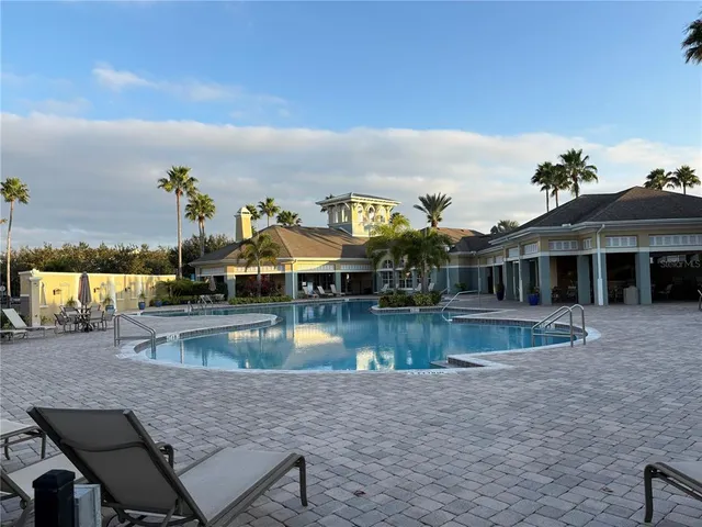 a view of a house with pool