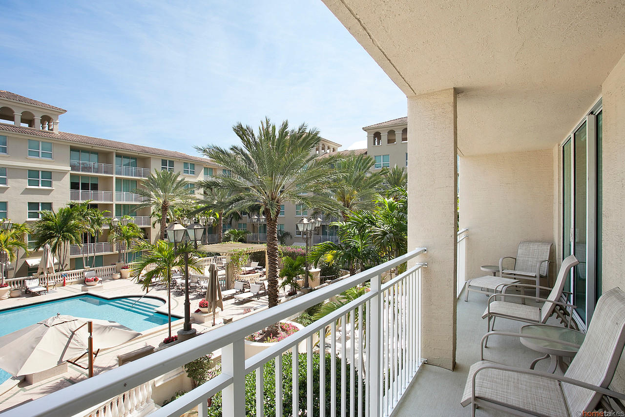 99 Southeast Mizner Boulevard, Unit 840 Boca Raton, FL 33432 - Photo 8 of 12 Double Balcony With Pool View