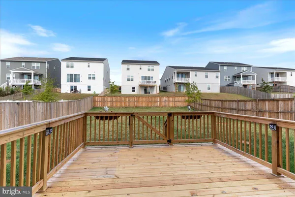 a porch with seating space