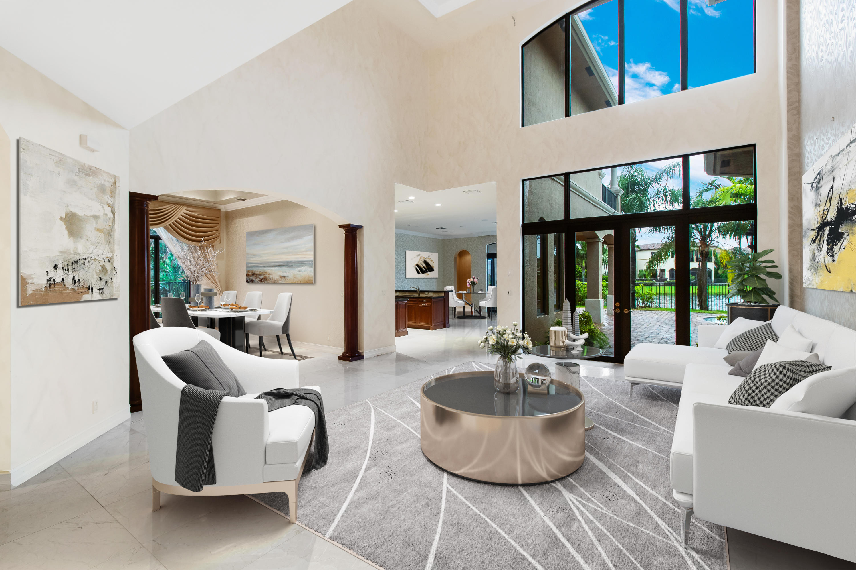 17895 Cadena Drive Boca Raton, FL 33496 - Photo 4 of 64 a living room with furniture and a large window