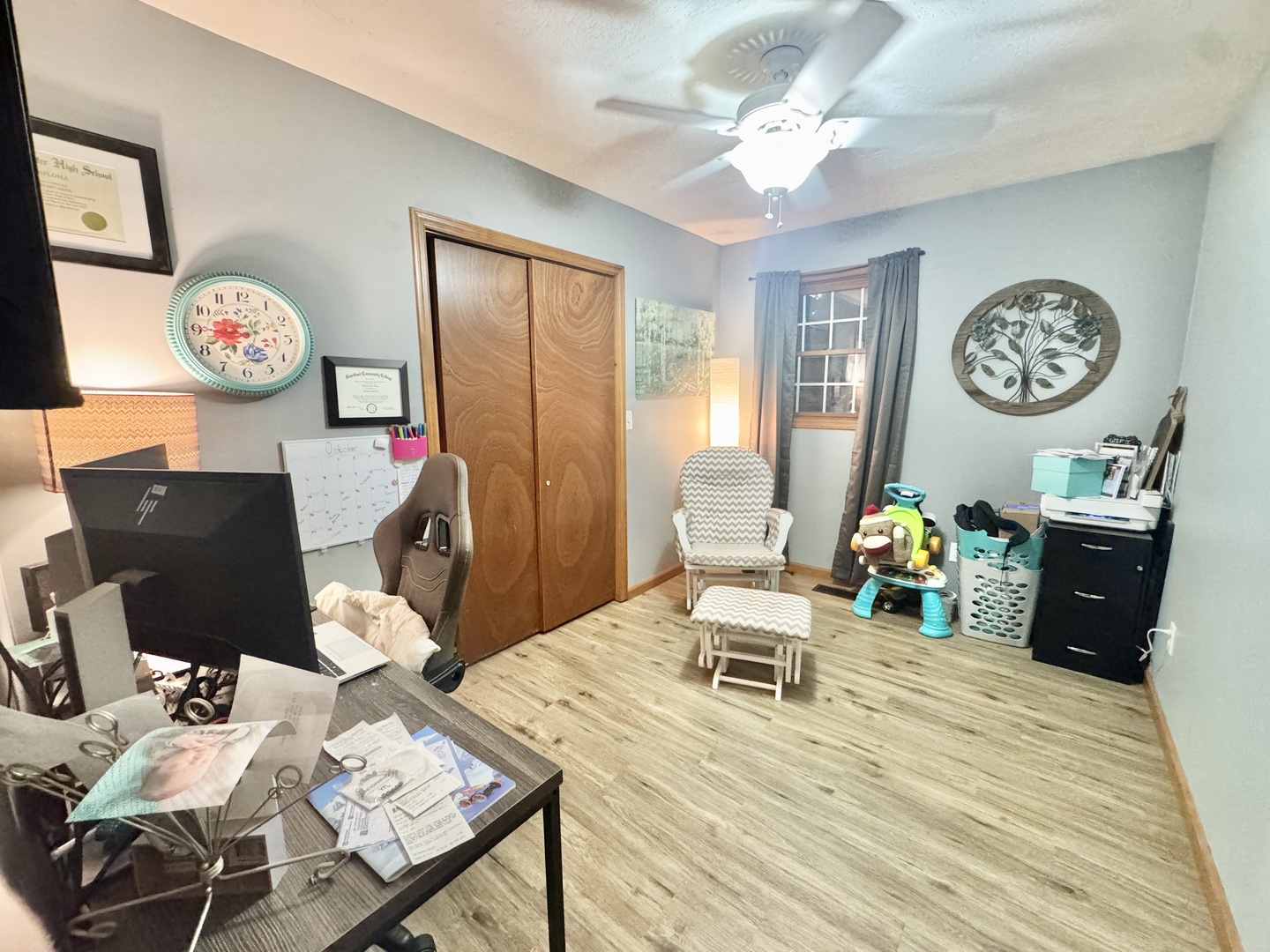 308 North Alexander Street Clinton, IL 61727 - Photo 13 of 20 a view of a dining room with furniture and wooden floor