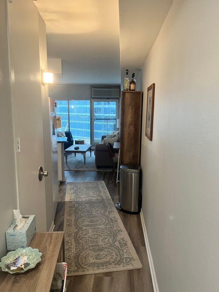 300 North State Street, Unit 3304 Chicago, IL 60654 - Photo 13 of 18 a view of a hallway with furniture and a window