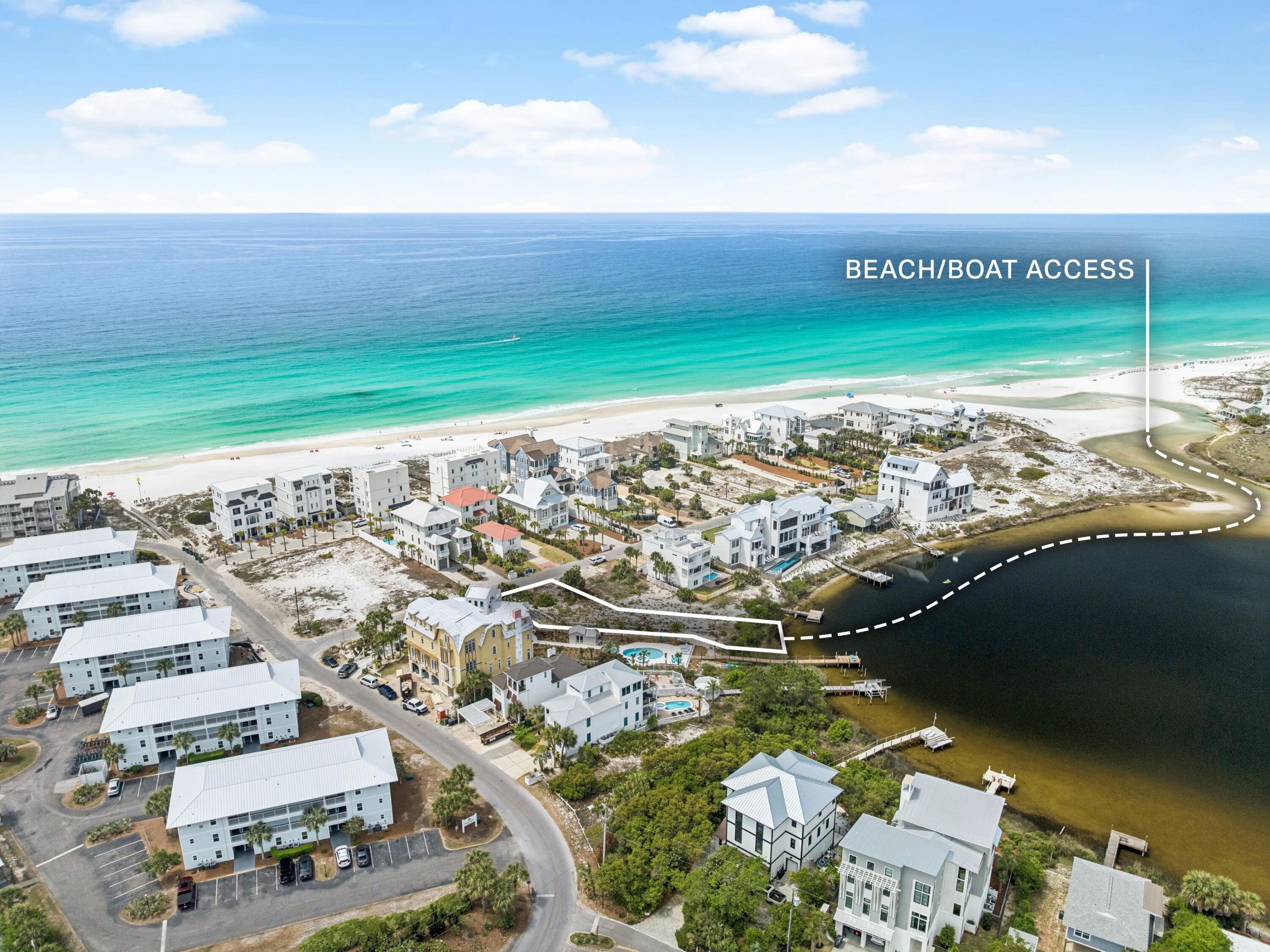 Lot 5 San Roy Road Santa Rosa Beach, FL 32459 - Photo 1 of 14 a view of a city with an ocean view