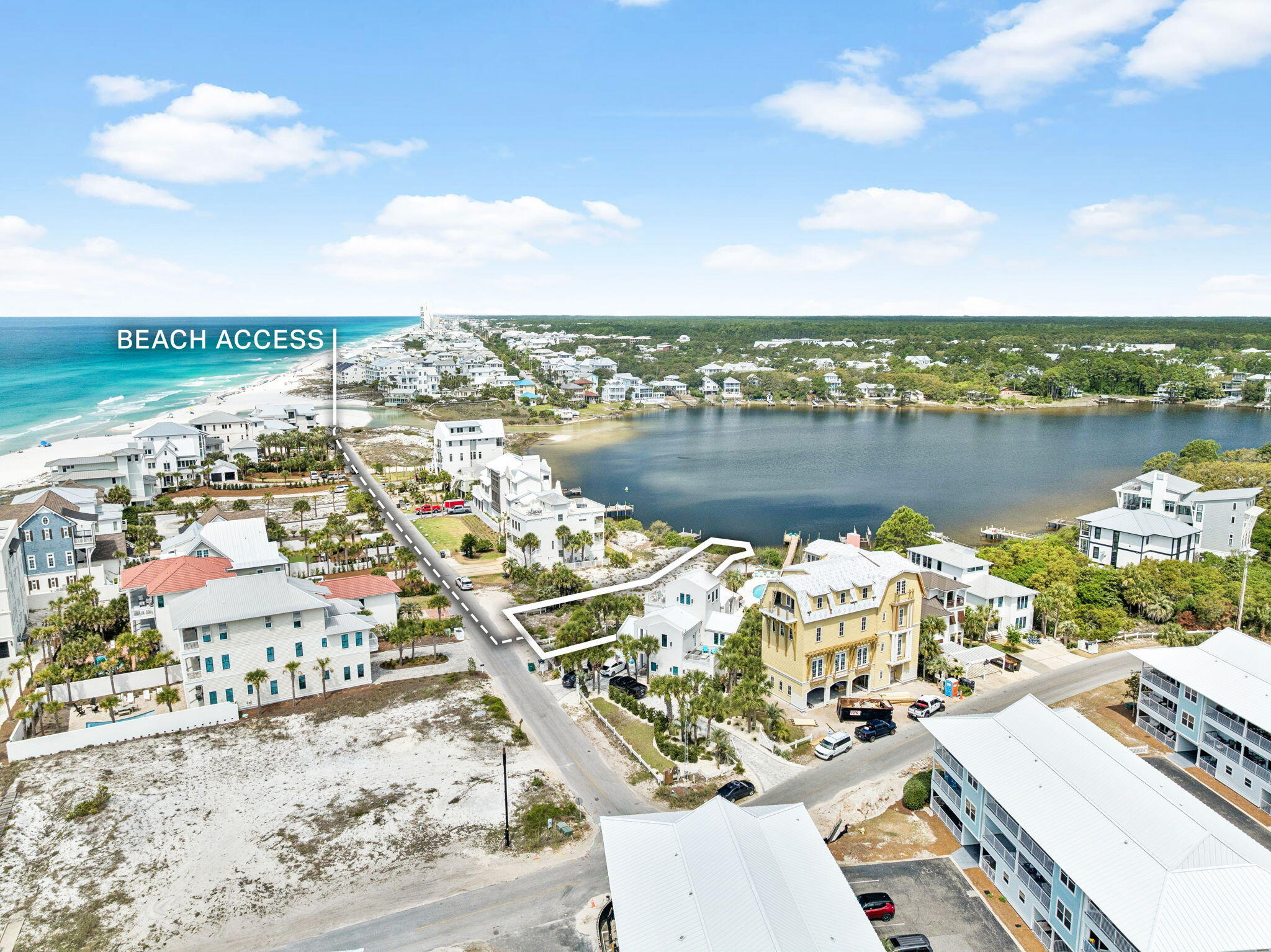 Lot 5 San Roy Road Santa Rosa Beach, FL 32459 - Photo 3 of 14 a view of a lake with a city