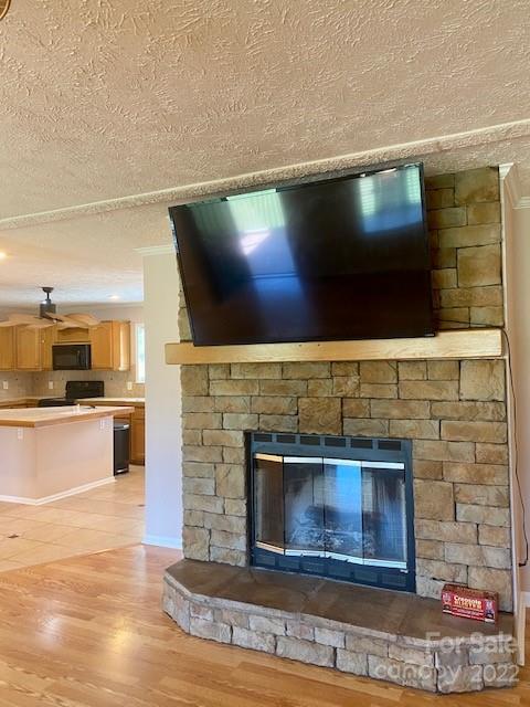 2247 State Rd S-46-149 Clover, SC 29710 - Photo 7 of 35 a living room with a fireplace and a flat screen tv