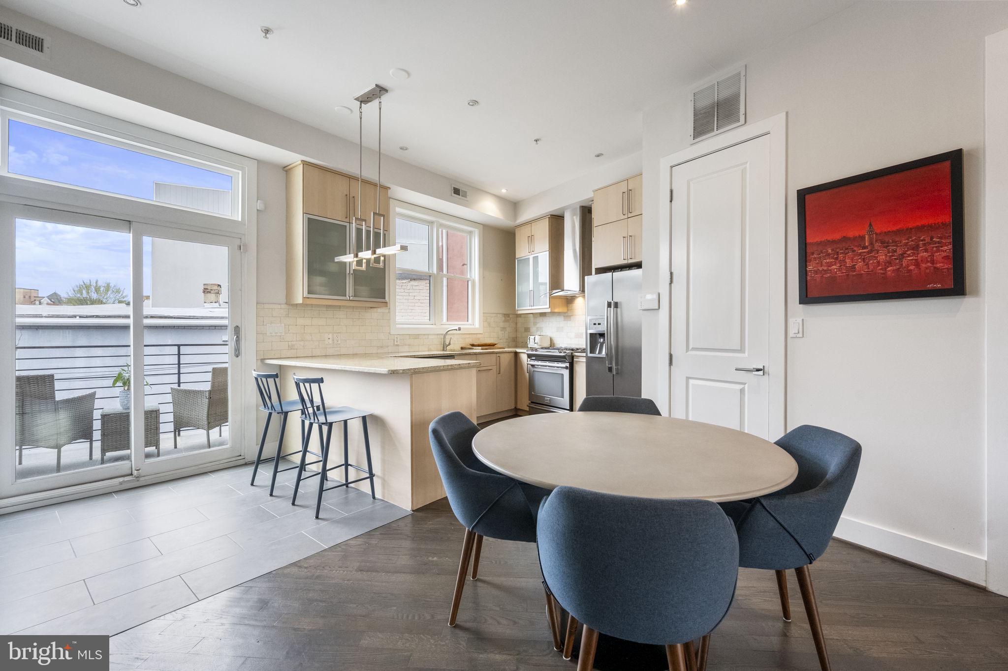 501 Rhode Island Avenue Northwest, Unit 2 Washington, DC 20001 - Photo 5 of 21 a view of a dining room with furniture window and wooden floor