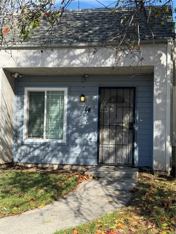 a view of a door of a house