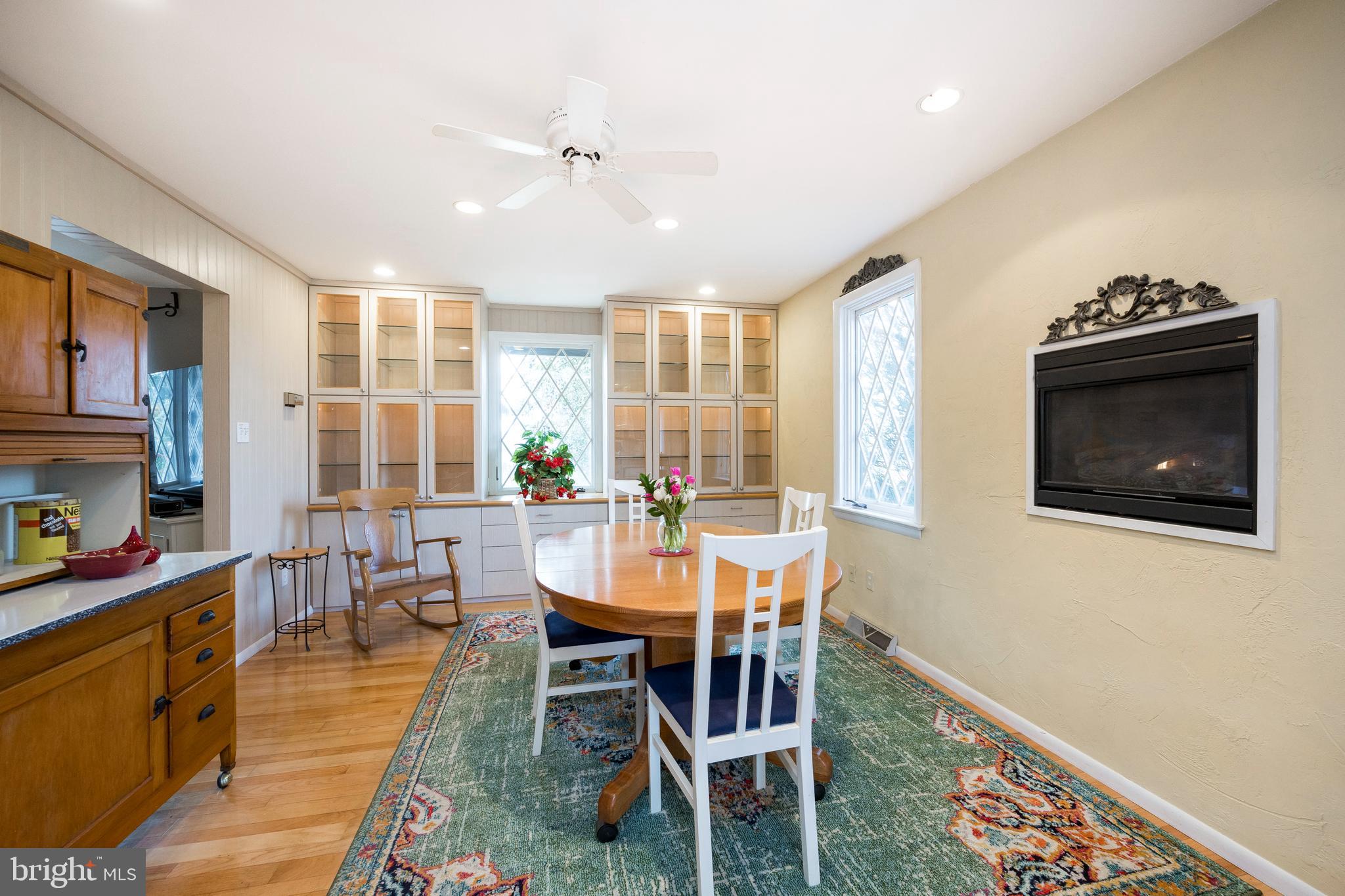 661 Clemens Road Telford, PA 18969 - Photo 21 of 47 Dining Room-lighted built in cabinets, Propane FP