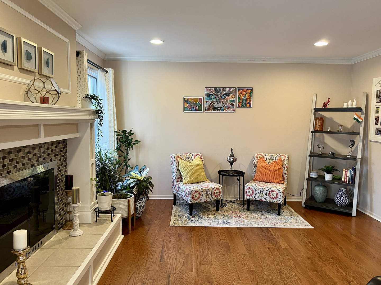 815 Suffield Square Lincolnshire, IL 60069 - Photo 5 of 27 a living room with furniture and a fireplace