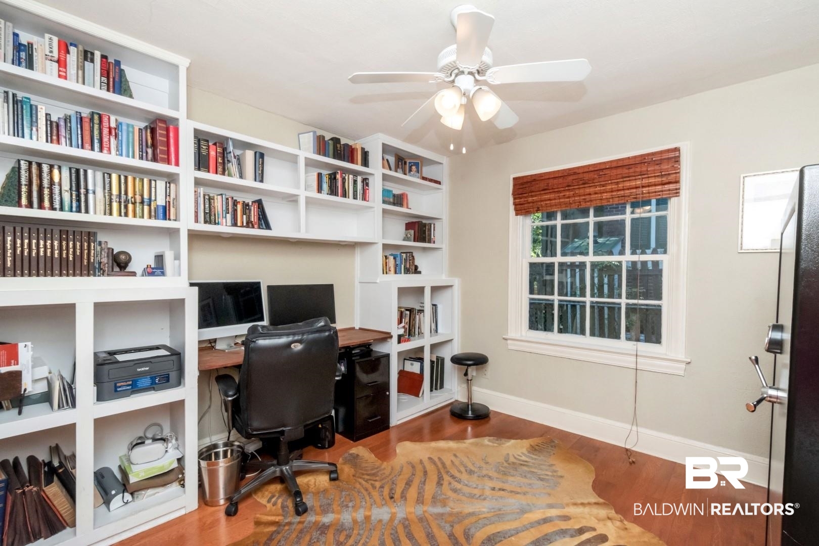 116 Florence Place Mobile, AL 36607 - Photo 19 of 41 Office space with wood-type flooring and ceiling fan