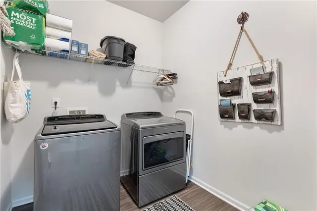 a view of hallway with livingroom