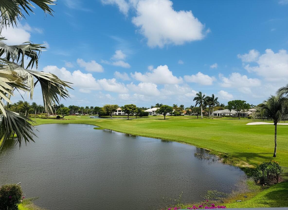 17730 Scarsdale Way Boca Raton, FL 33496 - Photo 2 of 42 a view of a lake and houses in the back