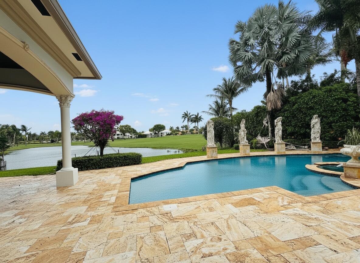 17730 Scarsdale Way Boca Raton, FL 33496 - Photo 4 of 42 a view of a swimming pool with a lounge chairs