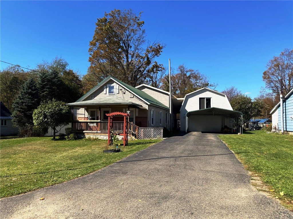 215 Pithole Road Cyclone, PA 16726 - Photo 1 of 41 Front with covered front porch, car-port, paved dr