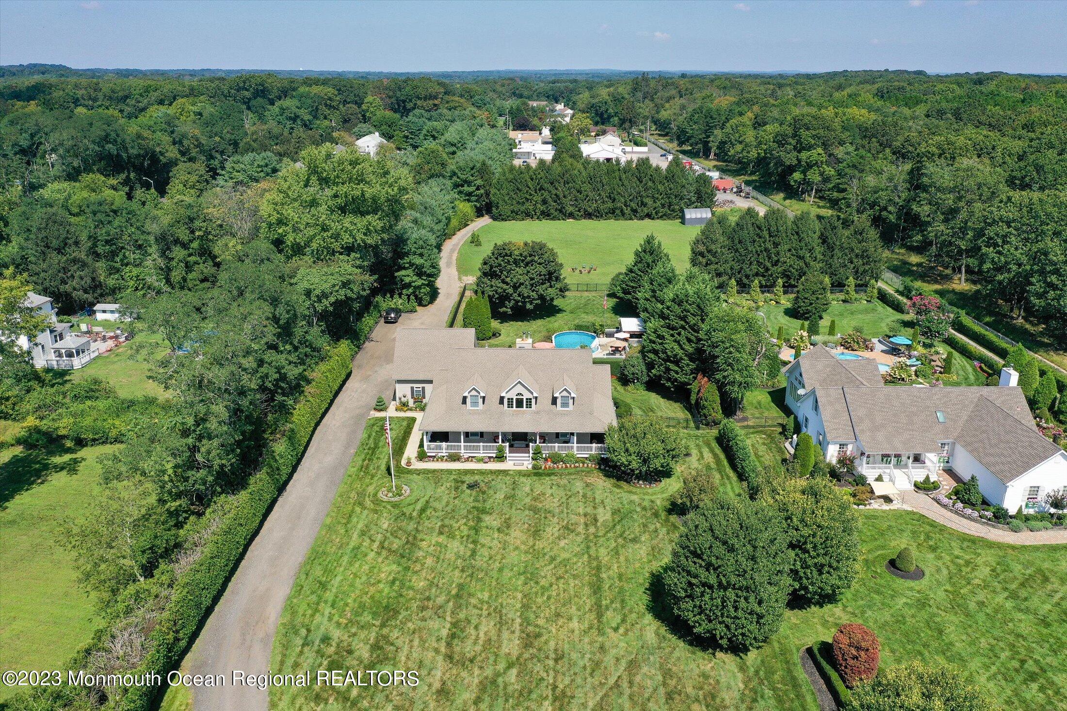 535 Brickyard Road Freehold, NJ 07728 - Photo 33 of 52 an aerial view of a house