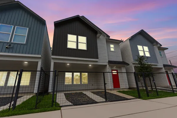 a front view of a house