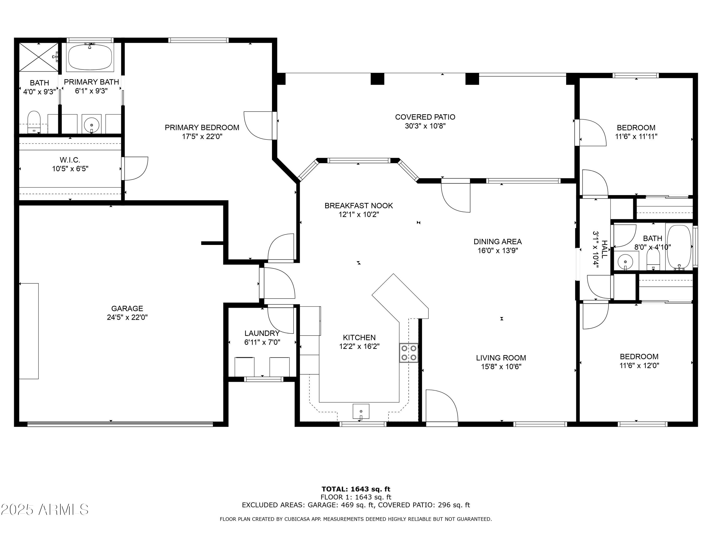 2064 West Dobbins Road Phoenix, AZ 85041 - Photo 52 of 52 2D Floor Plan