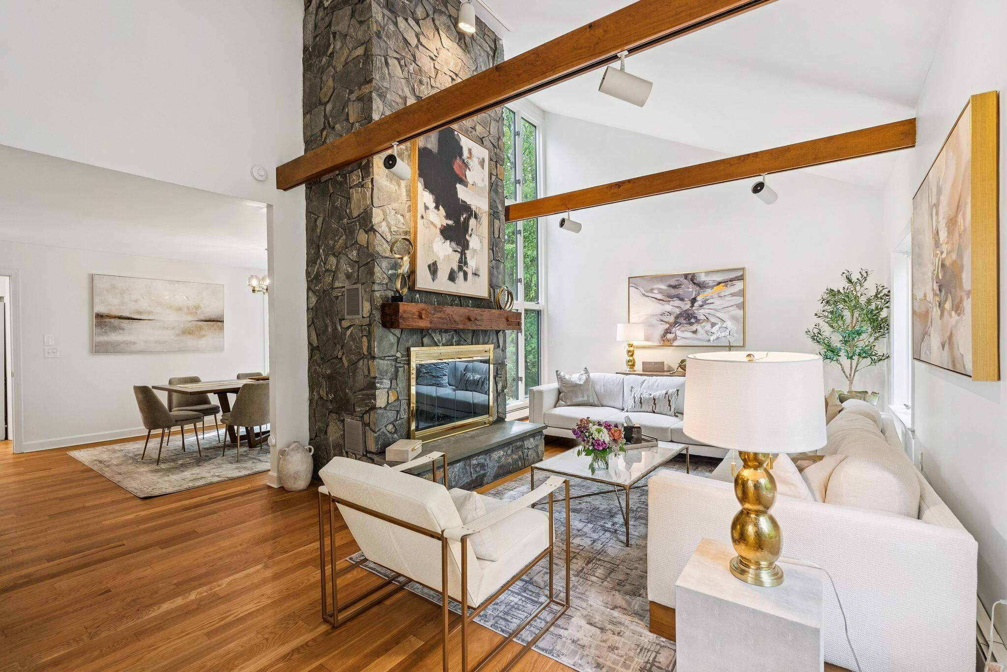 53 Waites Landing Road Falmouth, ME 04105 - Photo 17 of 73 Soaring Ceilings, Fireplace, and Windows