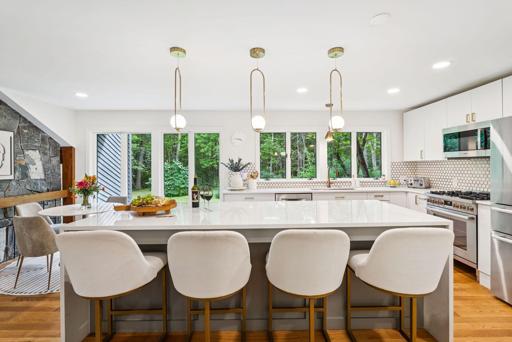 53 Waites Landing Road Falmouth, ME 04105 - Photo 36 of 73 Quartz Countertops and Honeycomb Tiling