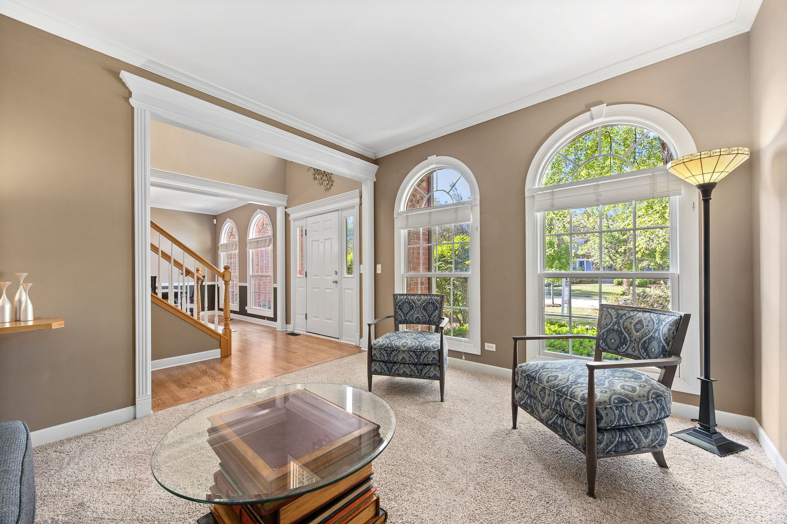 2816 Cordgrass Road Naperville, IL 60564 - Photo 19 of 49 a living room with furniture and a large window