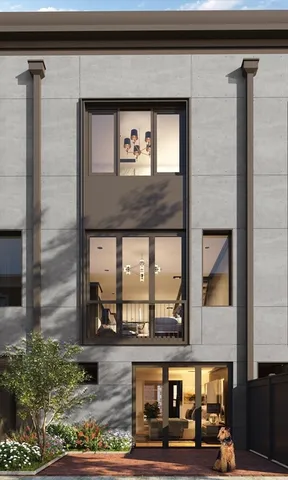 a view of a building from a window