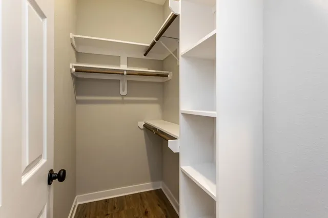a view of walk in closet